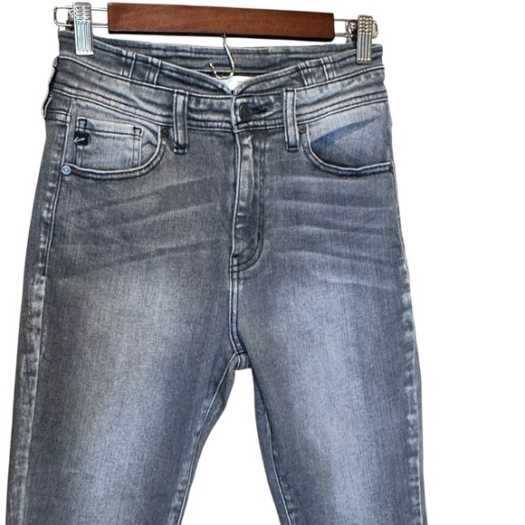 Kancan Women's Jeans Size 26 Skinny Gray Stretch High Rise Denim - Picture 3 of 11